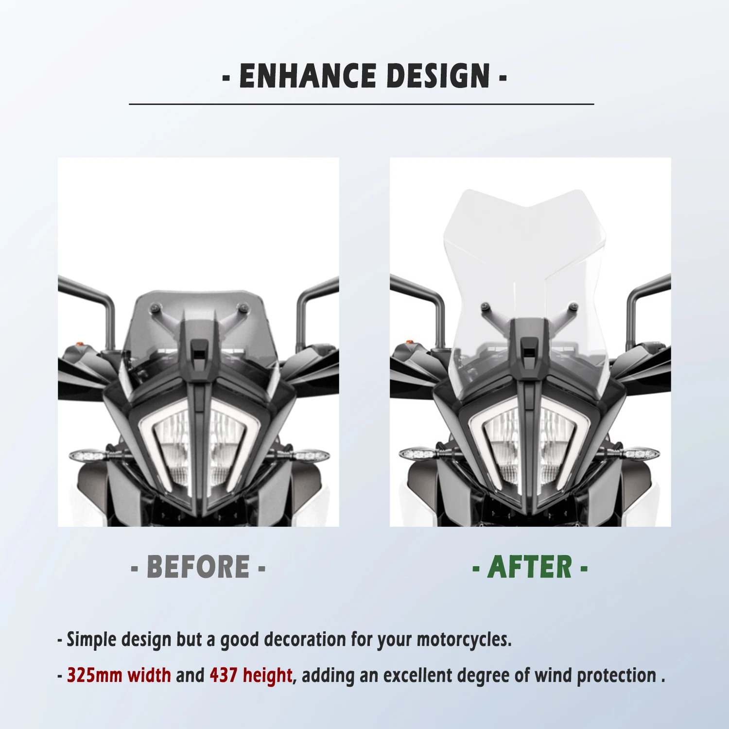Ветрозащитный экран для мотоцикла KTM 390ADV 2020-2022 390 |