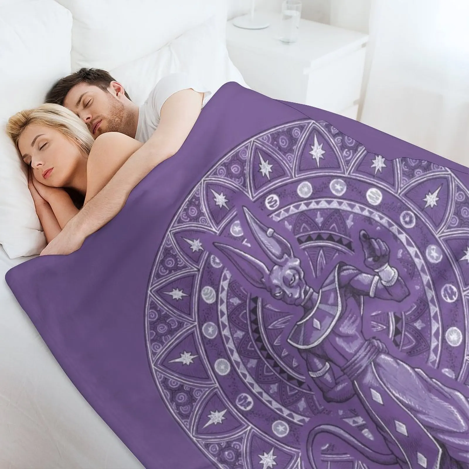 Одеяло Beerus-Sama на заказ декоративные одеяла для пикника диван