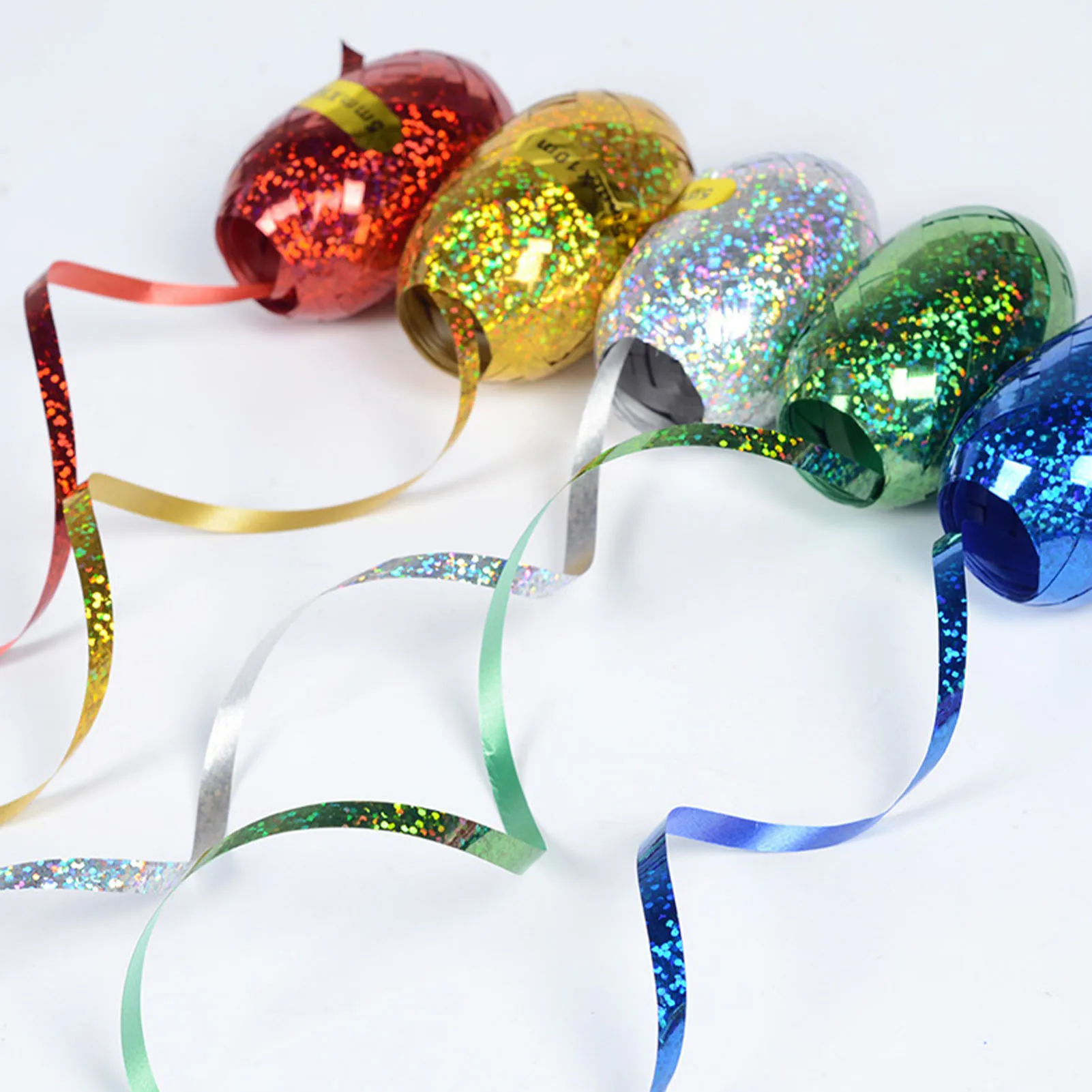 

Лента для завивки воздушных шаров разных цветов, лента для упаковки подарков, декоративная лента для упаковки подарков 5 мм X 10 м