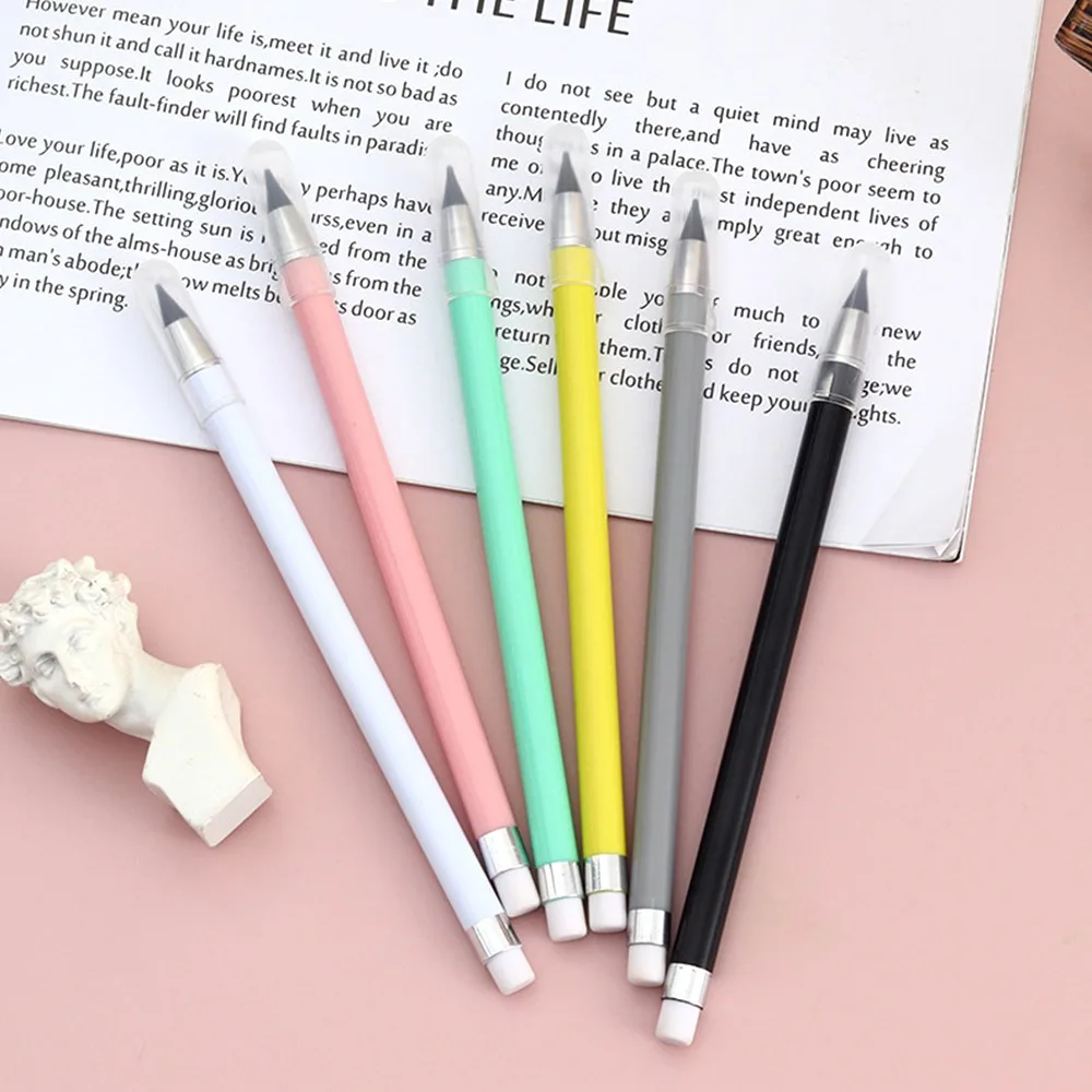 

New Inkless Eternal Pencil Unlimited Writing No Ink HB Pen Sketch Painting Tool School Office Supplies Gift for Kid Stationery