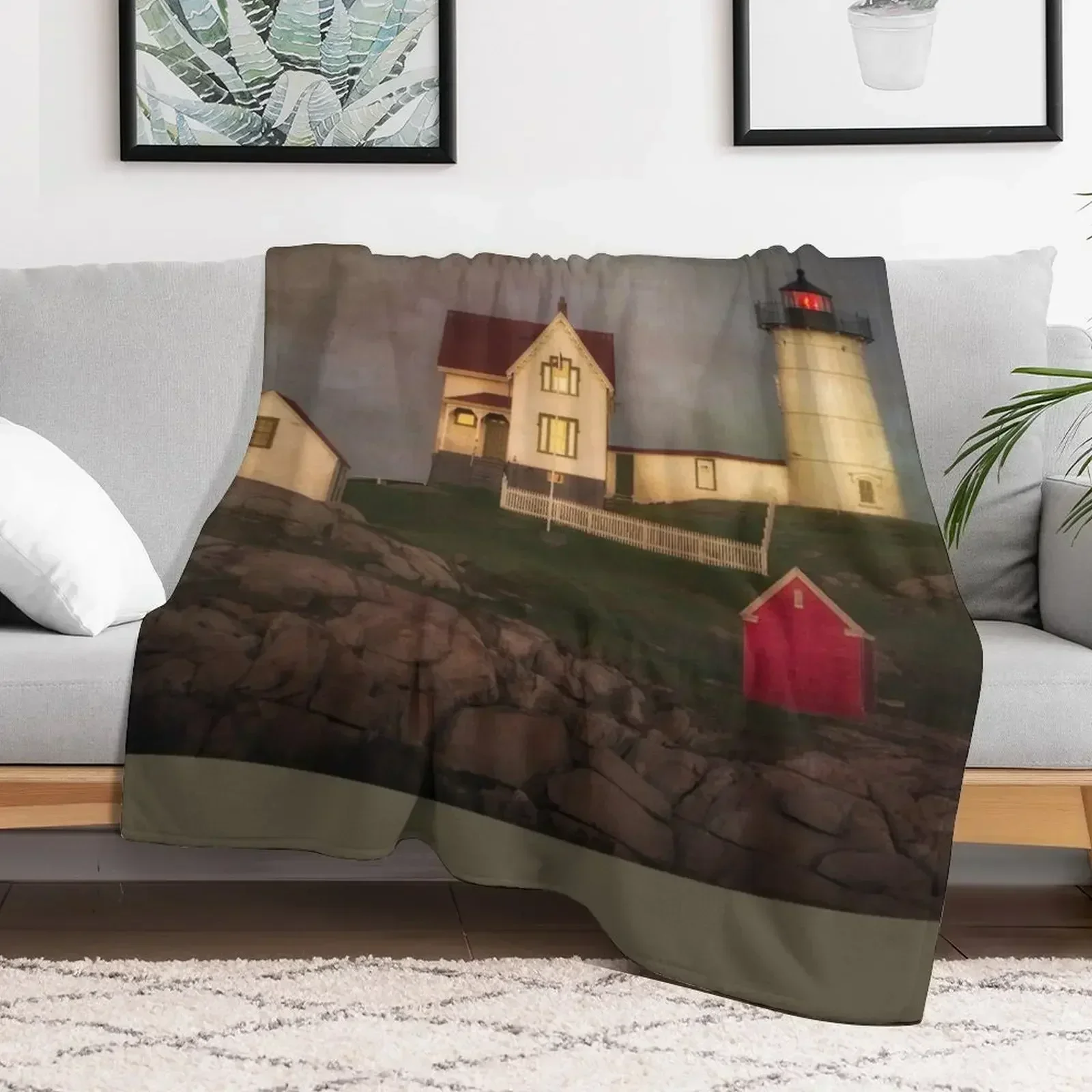 Пушистое одеяло Nubble Lighthouse для дома