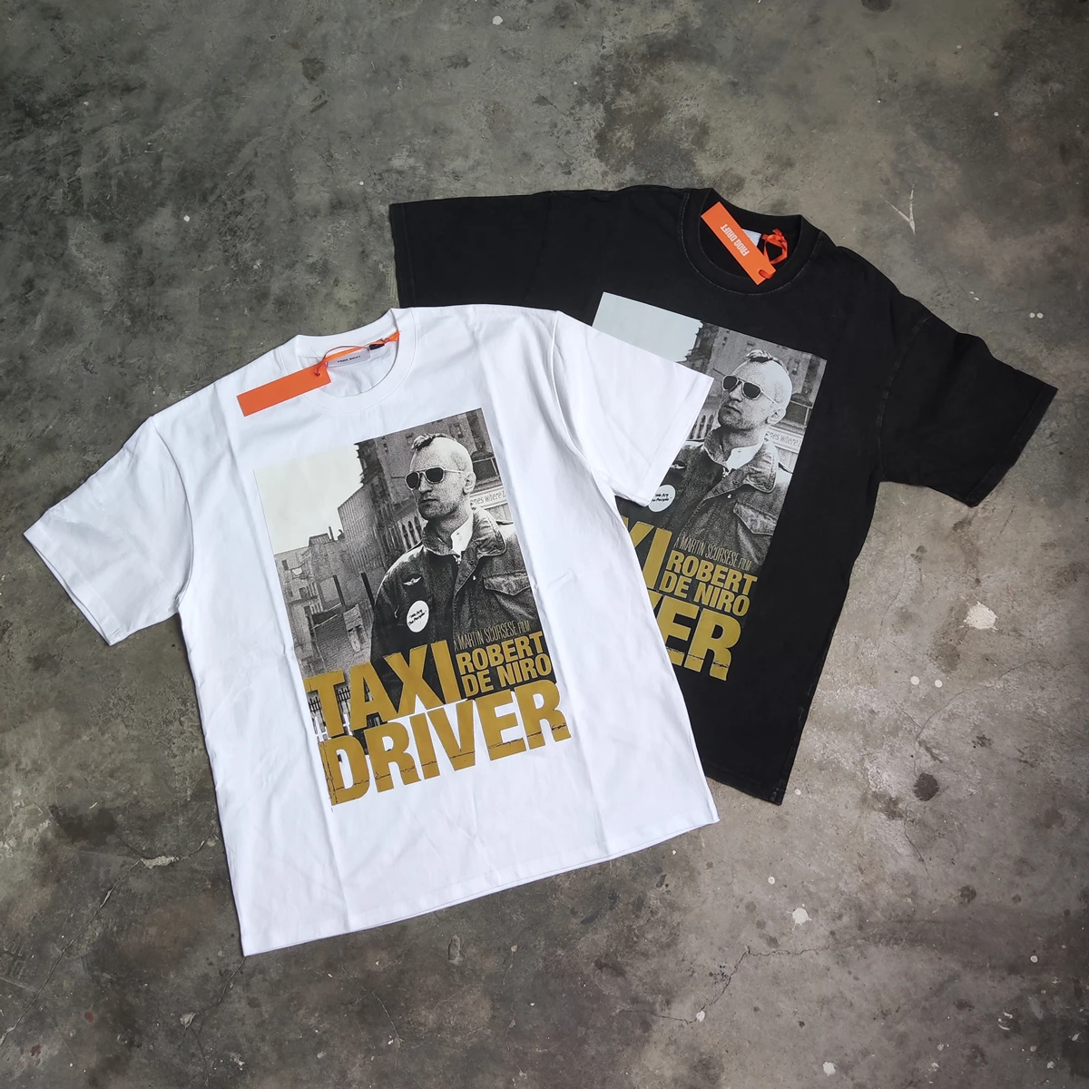 Футболка Yao мужская оверсайз с принтом такси модная винтажная уличная одежда из