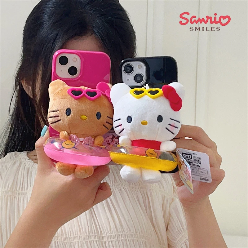 

Kawaii Anime Hello Kittys DIY Doll Sanrio Cute iphone 14 13 12 11 X Pro Max Plus Phone Case Silicone Case Gifts Toys for Girls