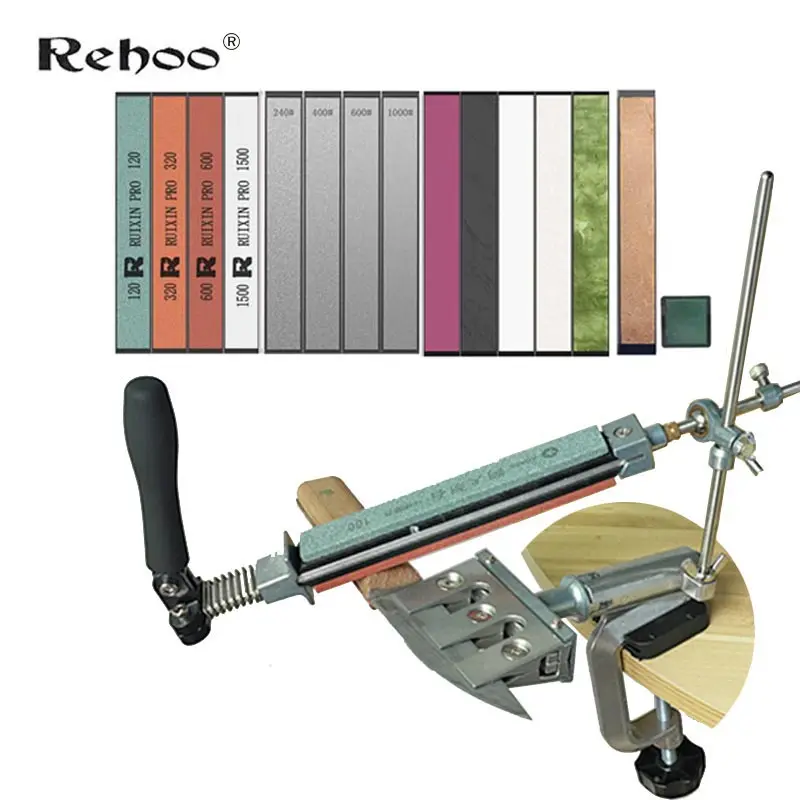 

Fixed Angle Sharpener Brand New Knife Sharpener Sharpeing Stone Knife Tools Whetstone Diamond Grind Grinding 360°