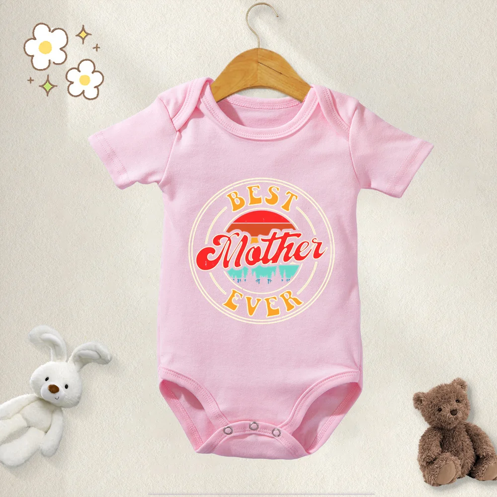 Комбинезон детский хлопковый с коротким рукавом на возраст от 0 до 12 месяцев