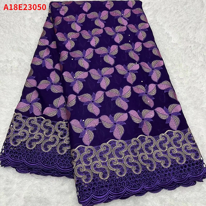 

African Cotton Lace Fabric Swiss Pure Lace Fabric A18E23050
