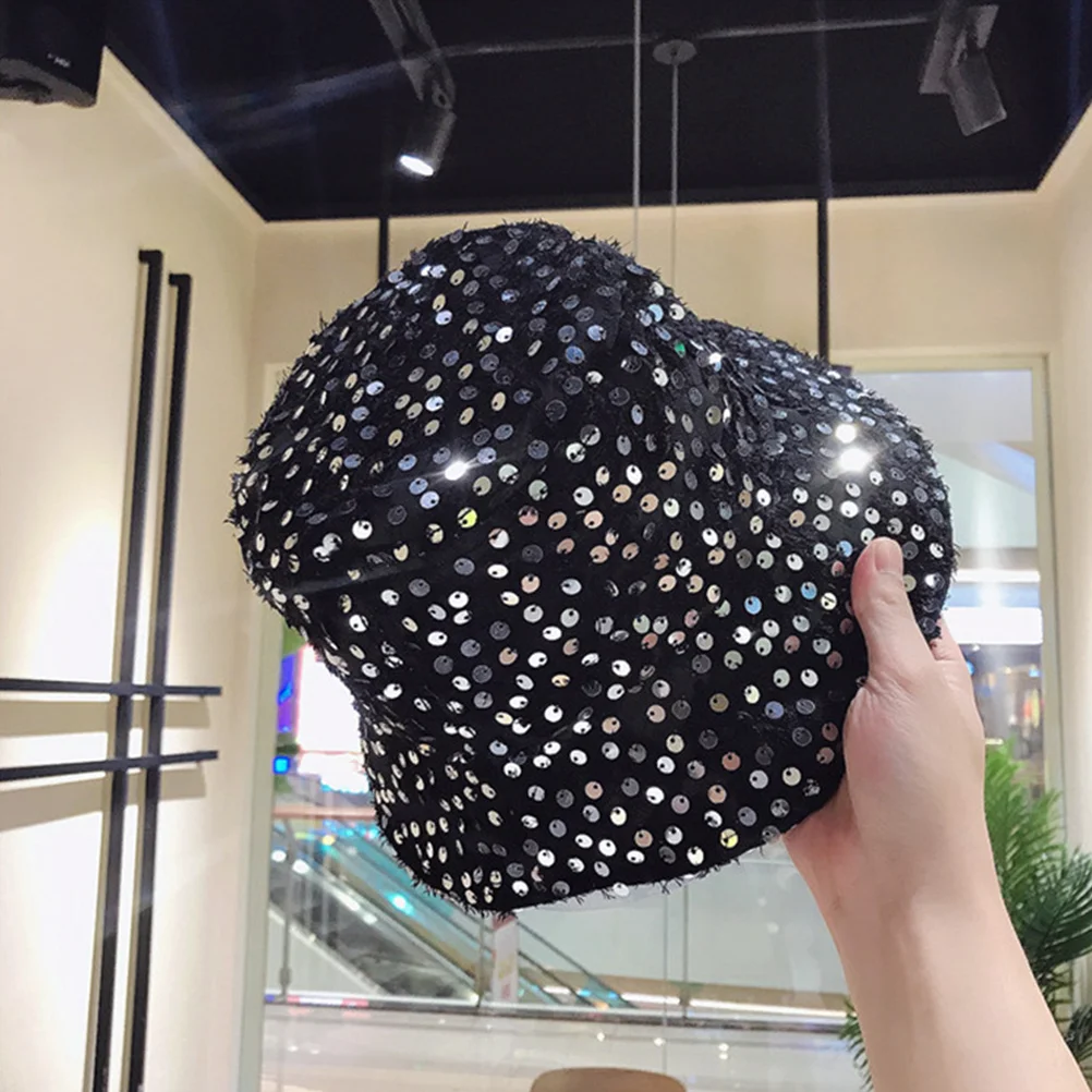 

1Pc Fisherman Hat Adults Hat Summer Hat Hat with Sequins Breathable for Decoration Adults Outdoor Gift