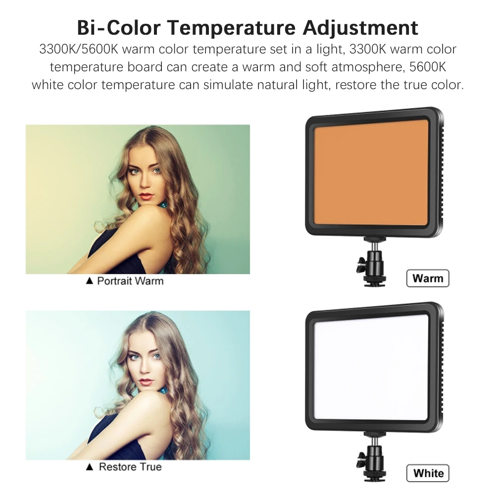 Компактная Светодиодная панель PULUZ 12 Вт освещение для фотосъемки и видеосъемки