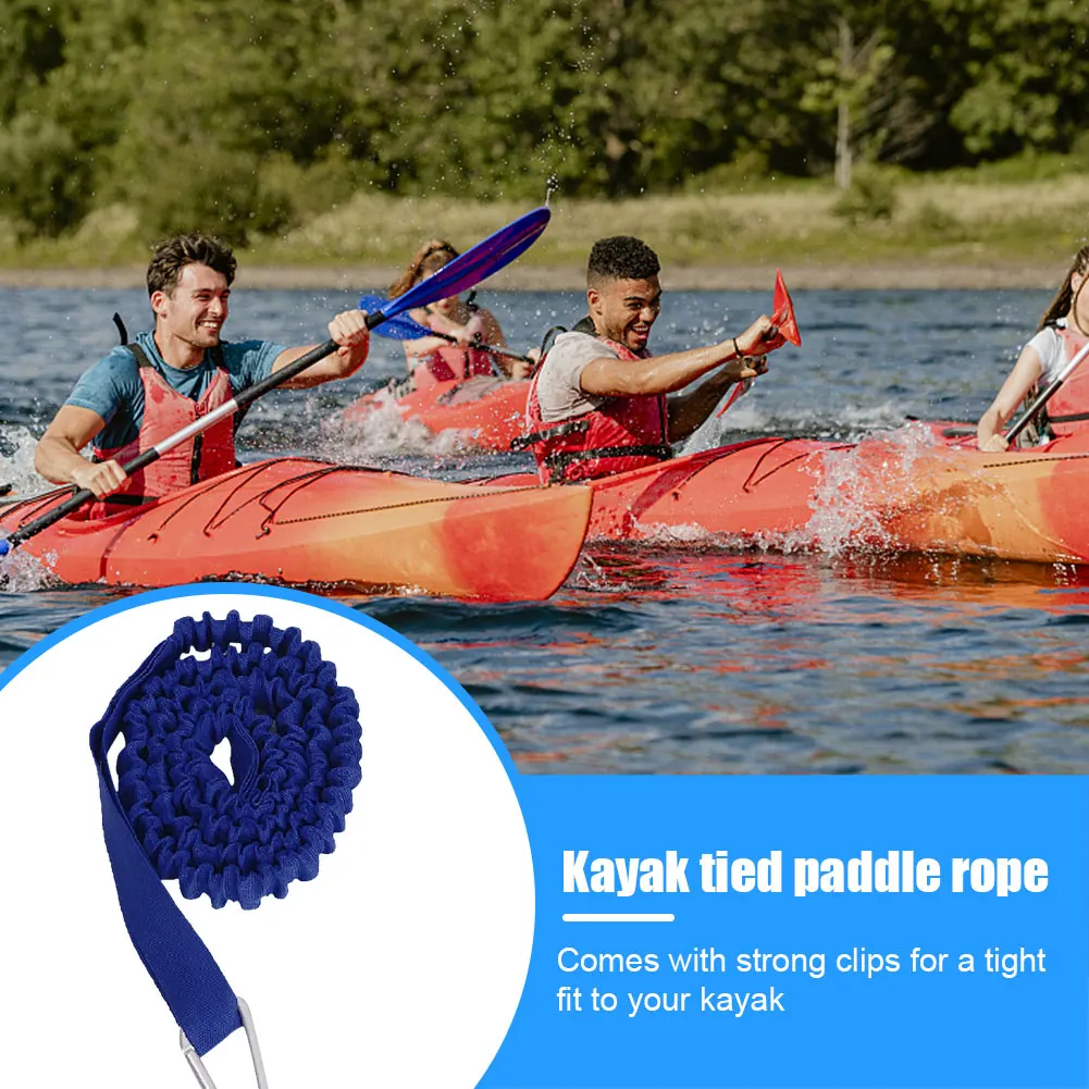 Эластичный поводок для Каяка 95-155 см Регулируемая удочка Спиральный шнур веревка