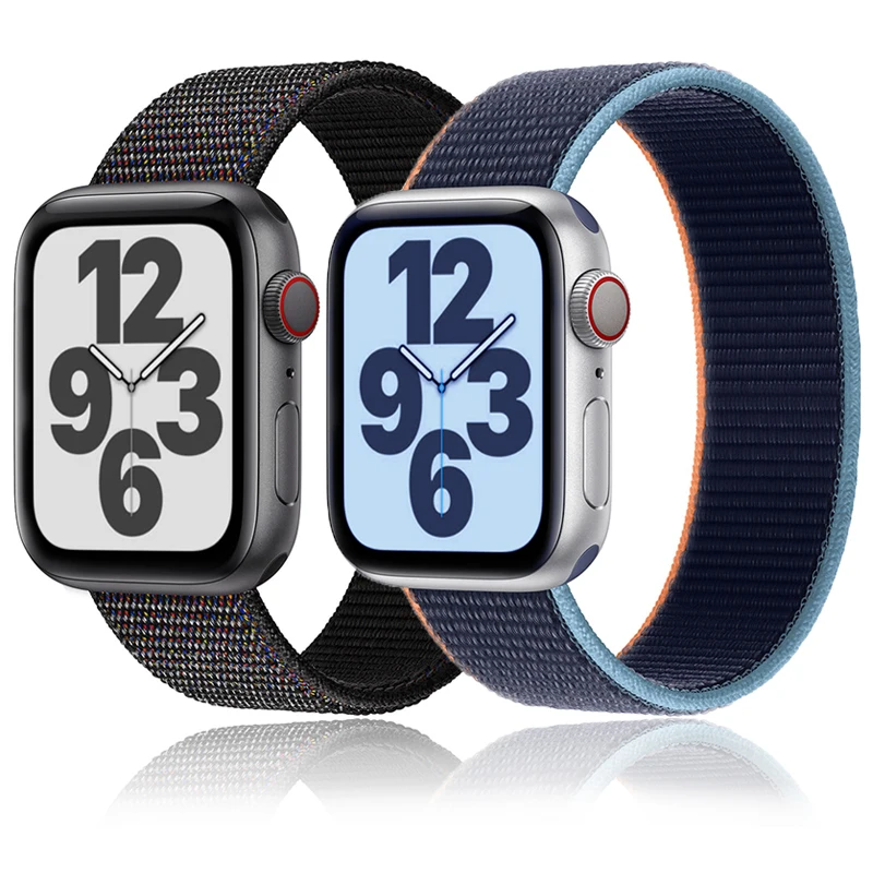 

Ремешок нейлоновый для Apple Watch Band 44 мм 40 мм 45 мм 41 мм 38 мм 42 мм 49 мм, браслет для смарт-часов iWatch Ultra 8 3 5 6 SE 7