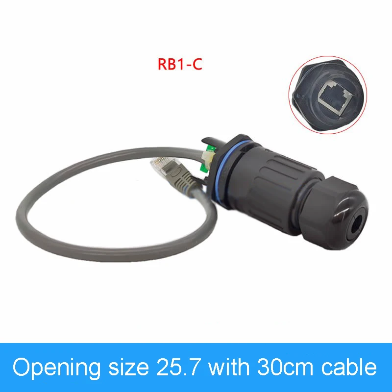 Штепсельная Вилка, штепсельная розетка, крепление панели M16, водонепроницаемый Ethernet-Кабель Cat5e RJ45 разъем, промышленный IP67 8p8c сетевой адаптер