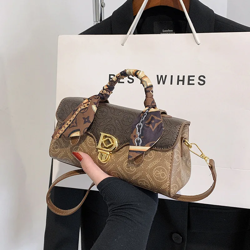 

High-End Women'S Bags Luxury Fashion Retro Small Square Bag Designer Handbags Ladies Versatile Crossbody Shoulder Messenger Bag