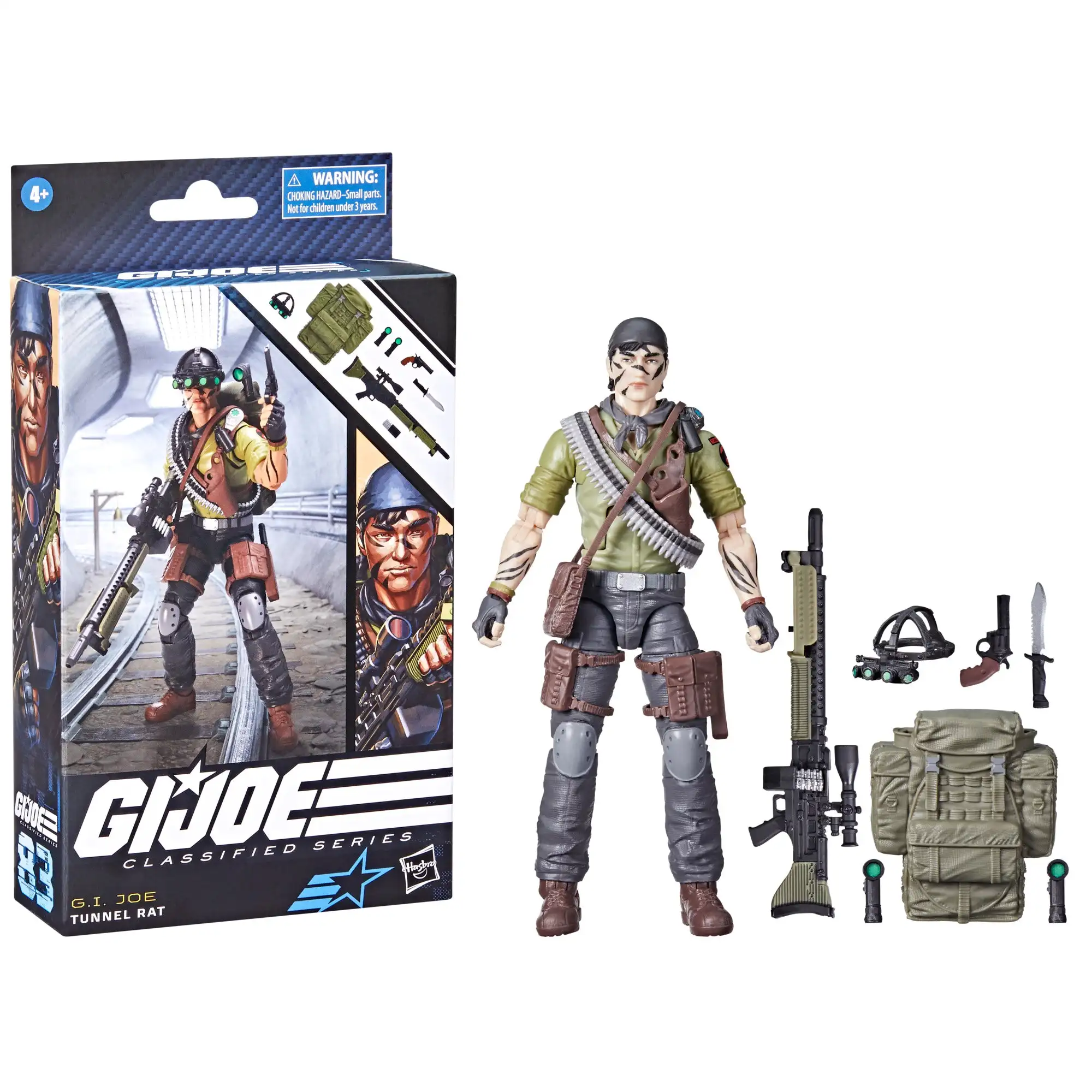 

Hasbro G.i. Joe Classified Series Tunnel Rat, Collectible G.i. Joe Action Figure, 83, 6 Inch Action Figures with 9 Accessories