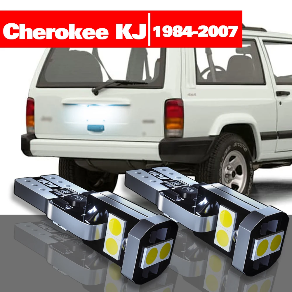 

For Jeep Cherokee KJ 1984-2007 Accessories 2pcs LED License Plate Light 1996 1997 1998 1999 2000 2001 2002 2003 2004 2005 2006