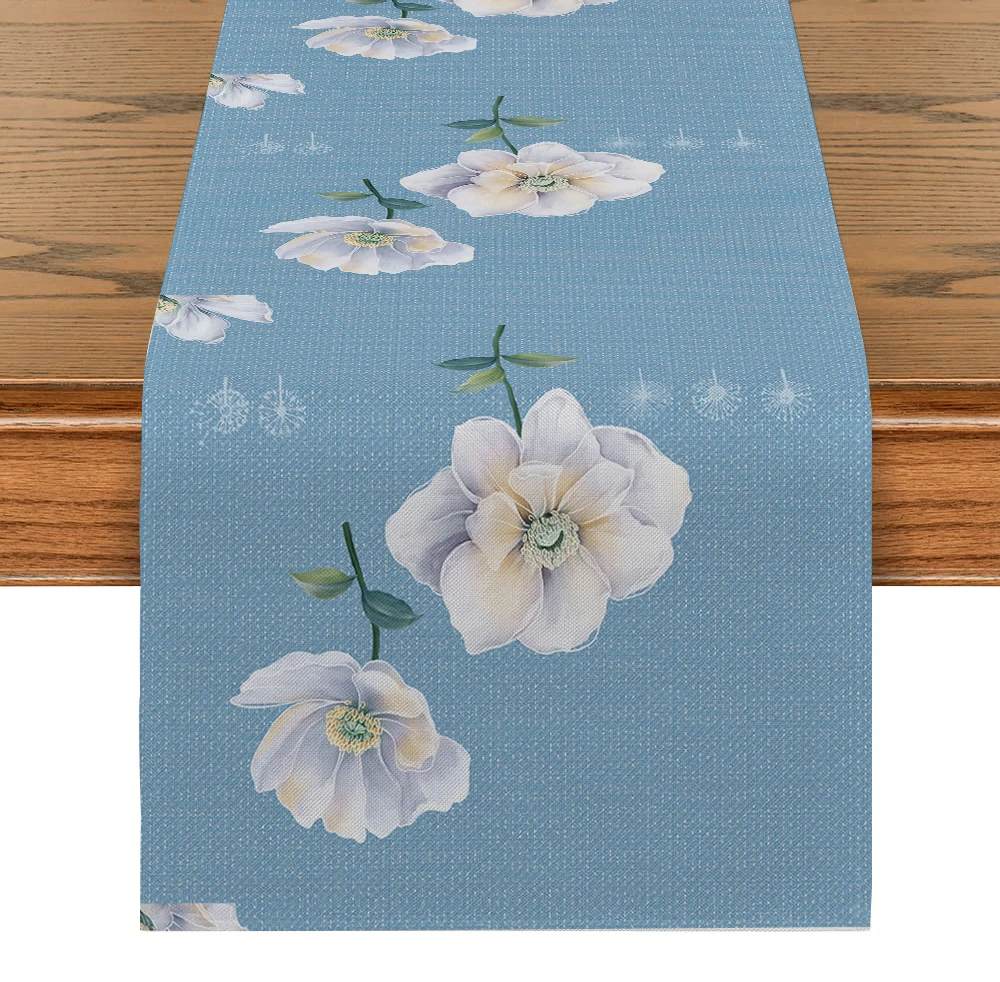 

Индивидуальная Акварельная скатерть из органзы, свадебное украшение для стола и комнаты, украшение для дома, роскошные пенопластовые бегунки