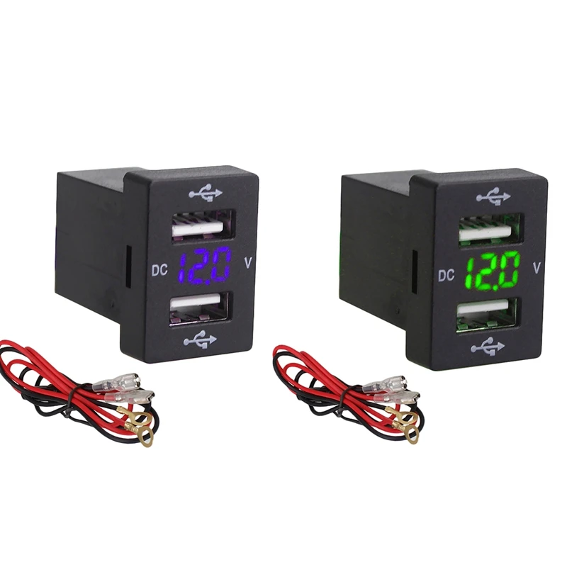 2X 12 В Автомобильное зарядное устройство с предохранителем для Toyota 5 4 2 А телефона