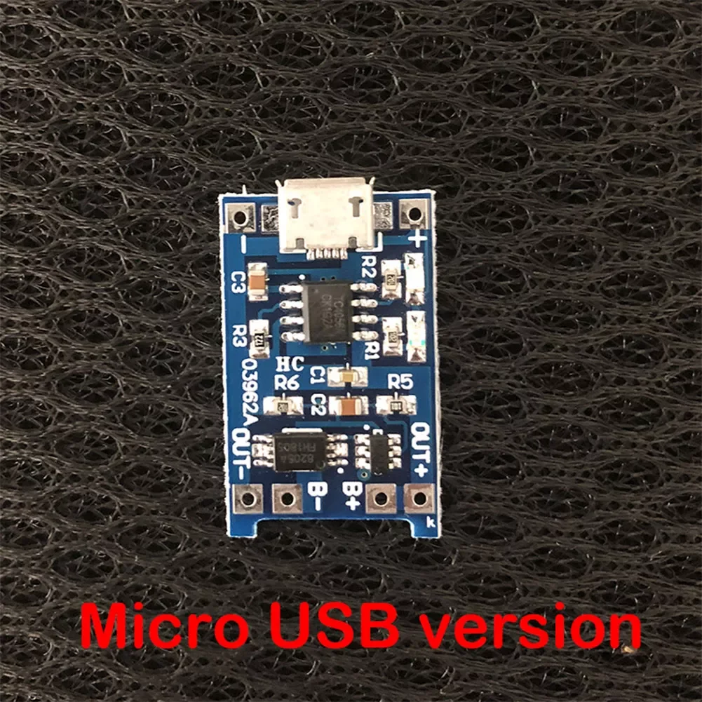 2 IN 1 3.7V Lithium Battery Charger Protection Board 5V 1A 2A Li-ion Lipo Battery Charging Protect Module Micro USB Type-C