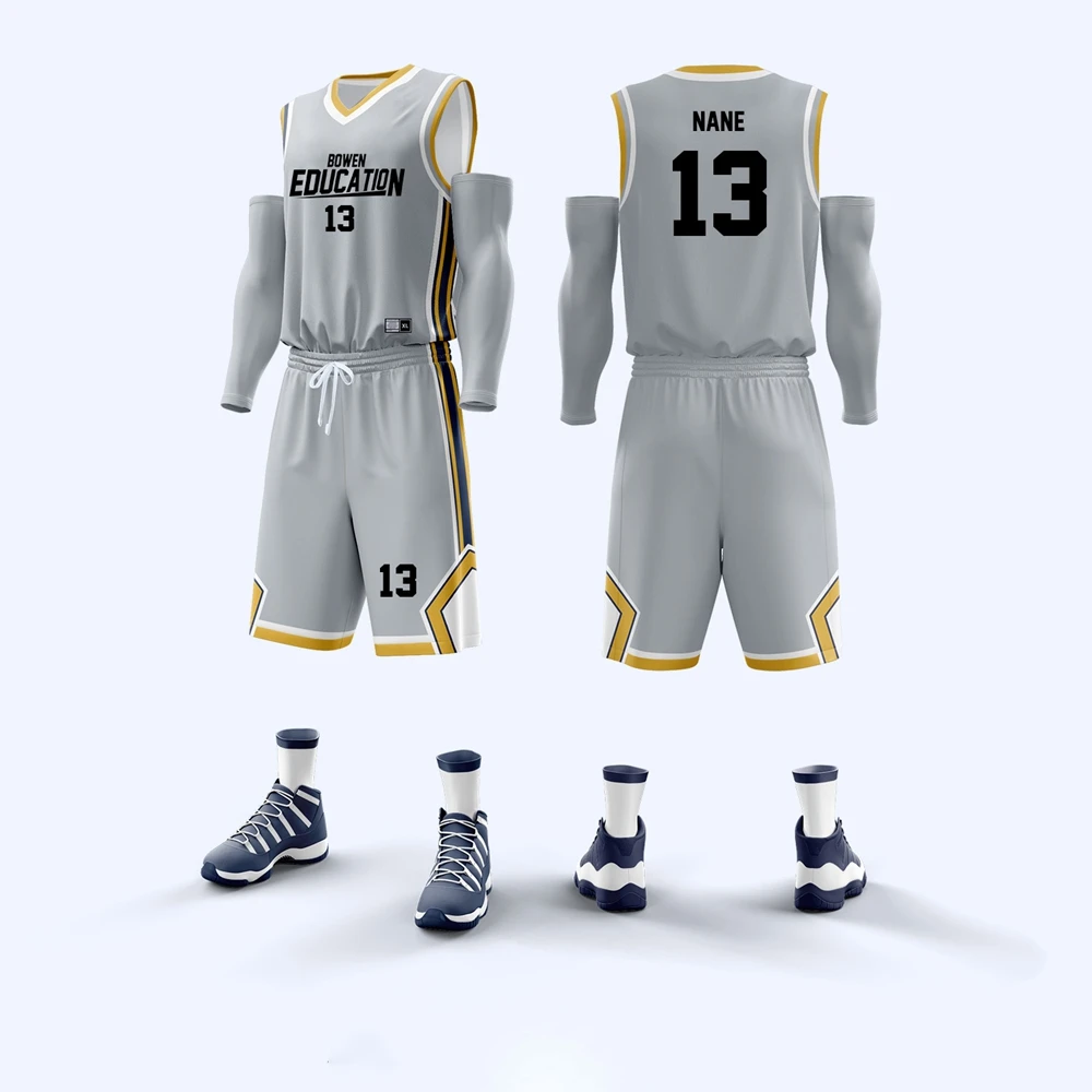 Summer 2023 New Men's Basketball Shirts Men's Breathable Shirts Sportswear Shorts Set Quick Drying University Team Uniform