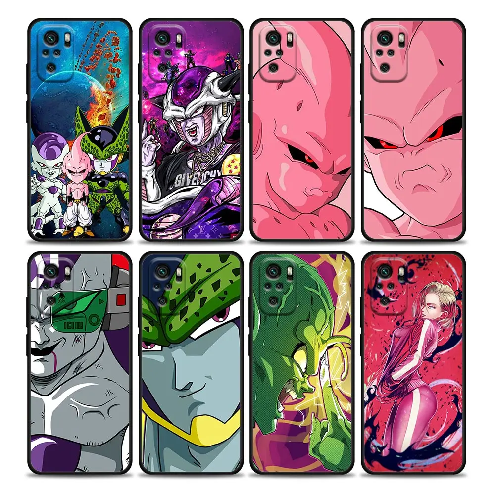 

DragonBall Bad Guy Majin Buu Anime Phone Case for Xiaomi Redmi 10 9 9C 9i K20 Pro K40 Plus Pro Note 10 Pro 11 Pro Soft TPU Cover