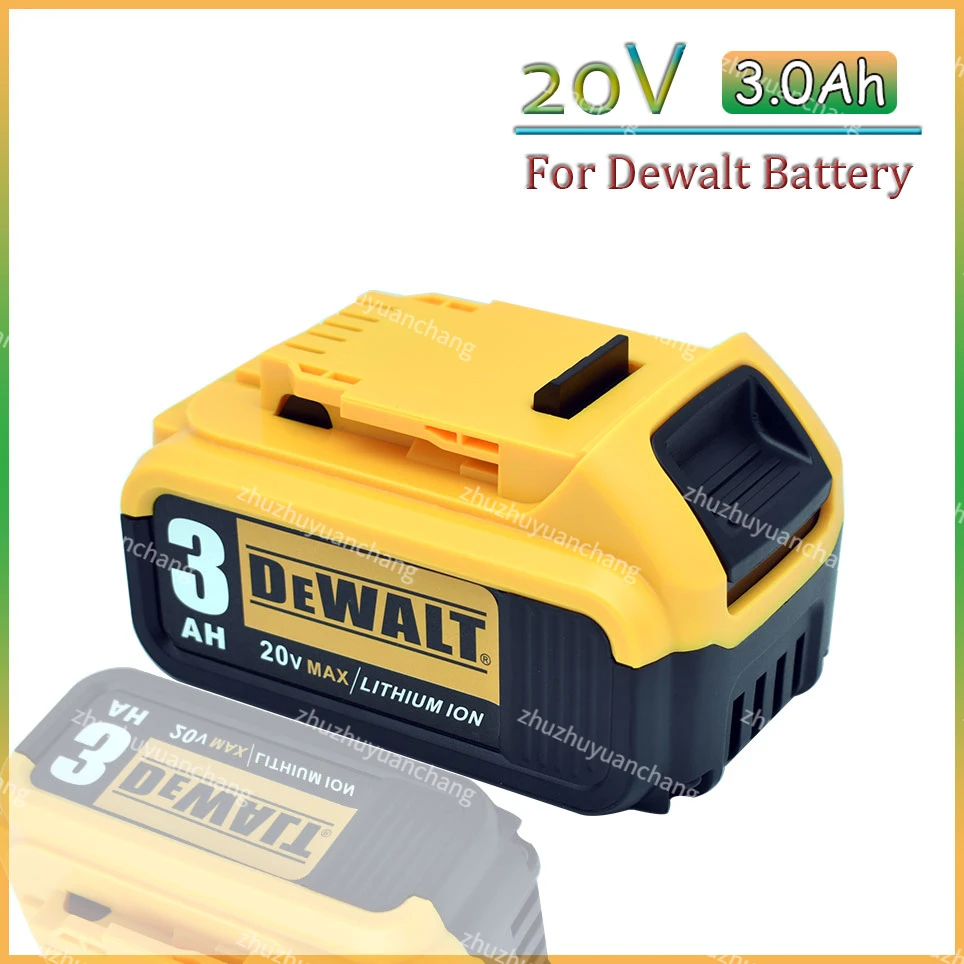 Dewalt DCB200 3000mAh 20V MAX Replacement Battery for Dewalt 20V/18V Batteries DCB184 DCB182 DCB180 DCB181 DCB182 DCB201 DCB204