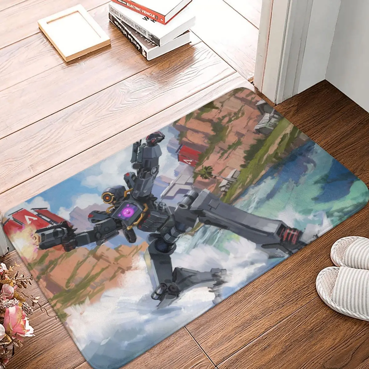 

Apex Legends Crypto Shooting Game Bedroom Mat Painting Design Doormat Living Room Carpet Outdoor Rug Home Decor