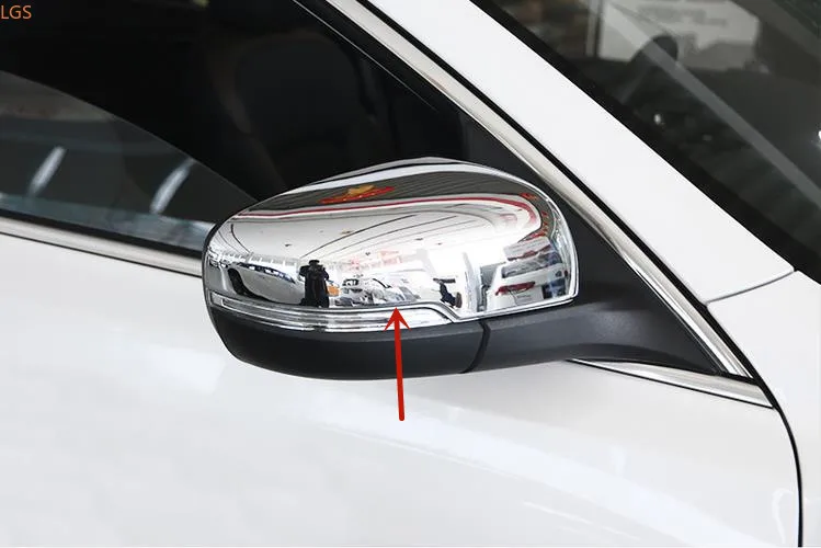 

Высококачественная хромированная крышка для зеркала заднего вида из АБС-пластика для Kia K4 2014-2017, защита от царапин, украшение, автомобильные...
