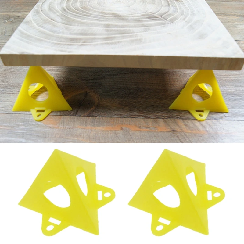 

Stable Mini Pack of 10/20 Painter's Pyramid Stands Lightweight Plastic Yellow for Woodworking /Painting M4YD