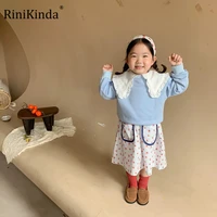 rinikinda girls fashion shirts baby spring autumn long sleeve sweatshirt children cotton patchwork sweat 2 6 years