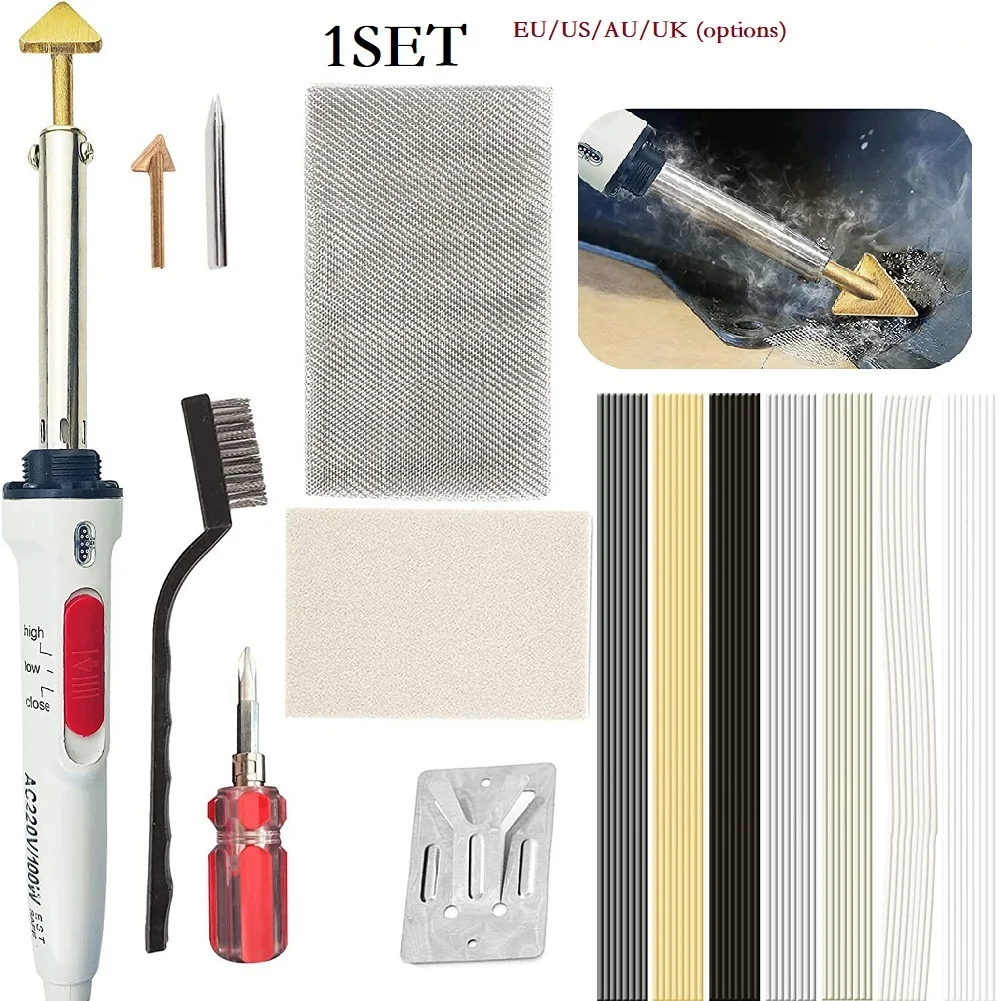 

100W Welding Soldering Iron Kit 3-Speed Adjustment Temperature Control Welder Plastic Welding Machine Soldering Iron Tool