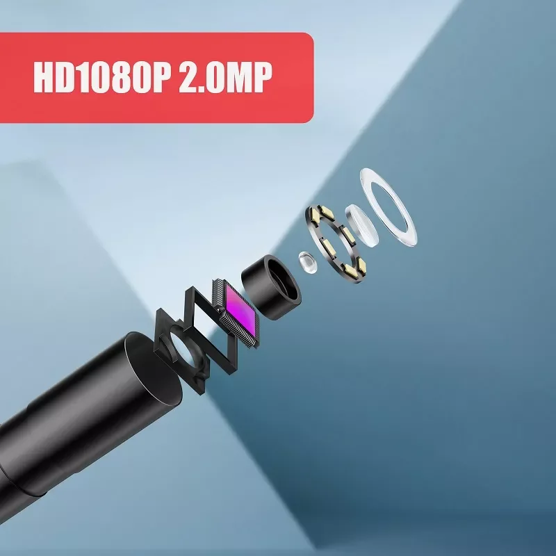

NEW2023 2,4 дюйма IPS экран телефон HD1080P 50 метров труба для канализации бороскоп IP68 Водонепроницаемый LE