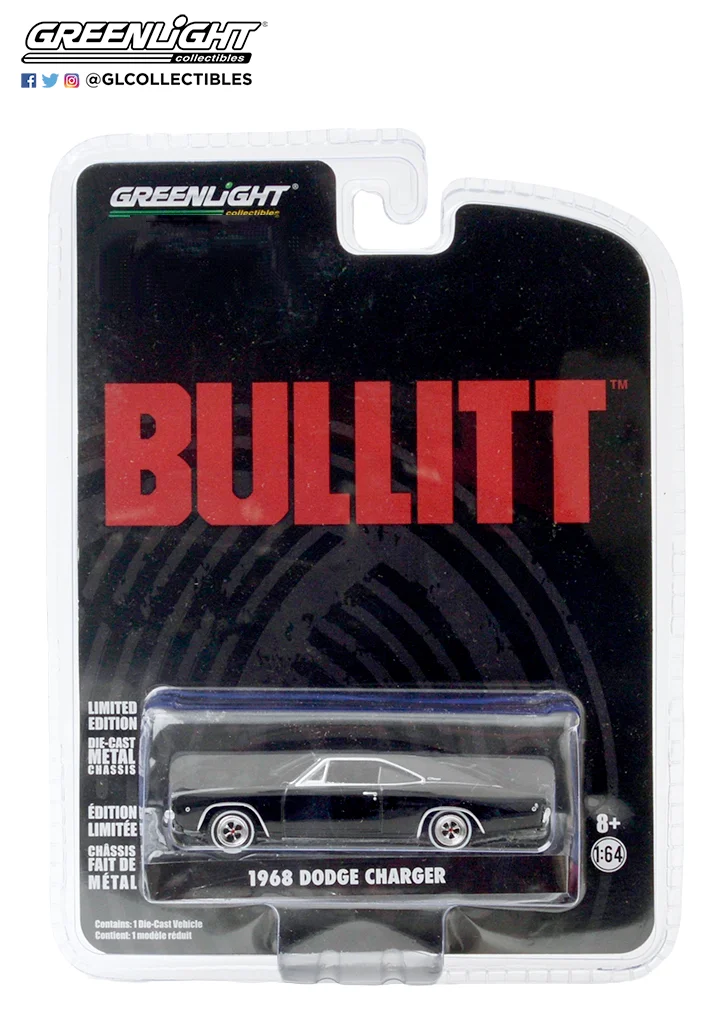 НОВЫЙ GreenLight 1:64 1968 Dodge Charger RT Соберите модель тележки из литого под давлением