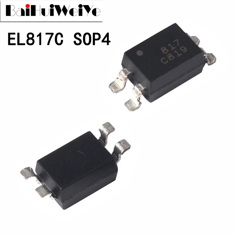 

50PCS EL817C EL817S-C PC817C PC817 EL817 SOP4 Optocoupler Isolator SOP-4 New Original IC Amplifier Chip Good Quality