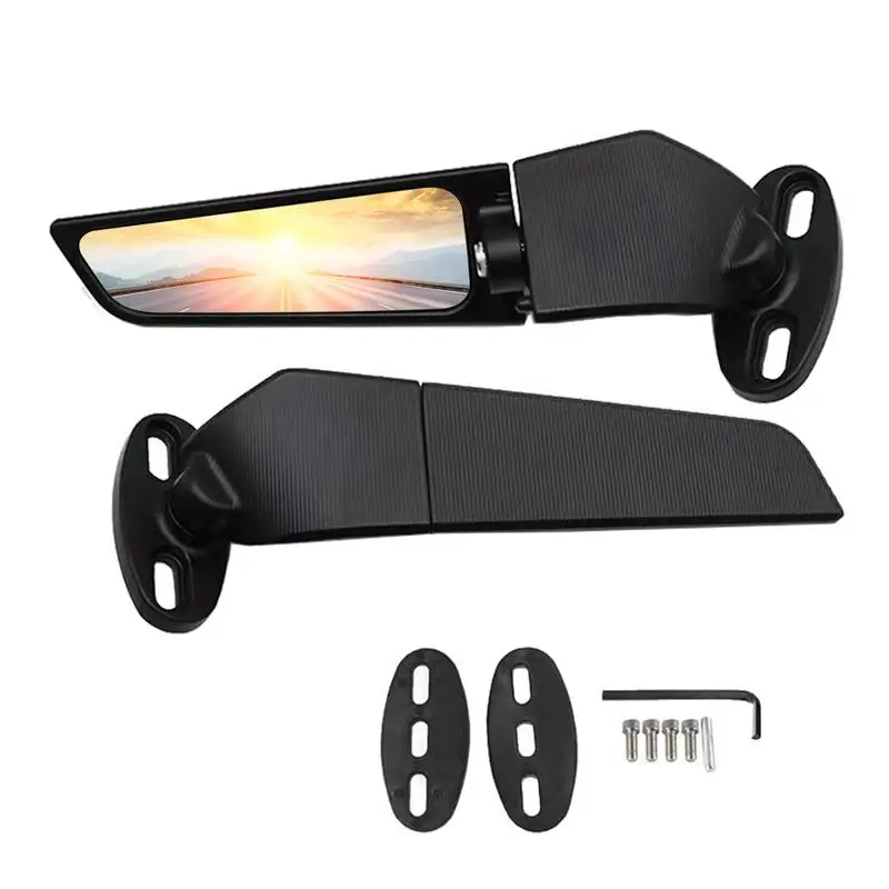 

Rearview Rotating Side Stealth Mirrors Motorcycle Mirror Modified Motorcycle Rearview Side Mirrors Wind Swivel Wing Multi-angle