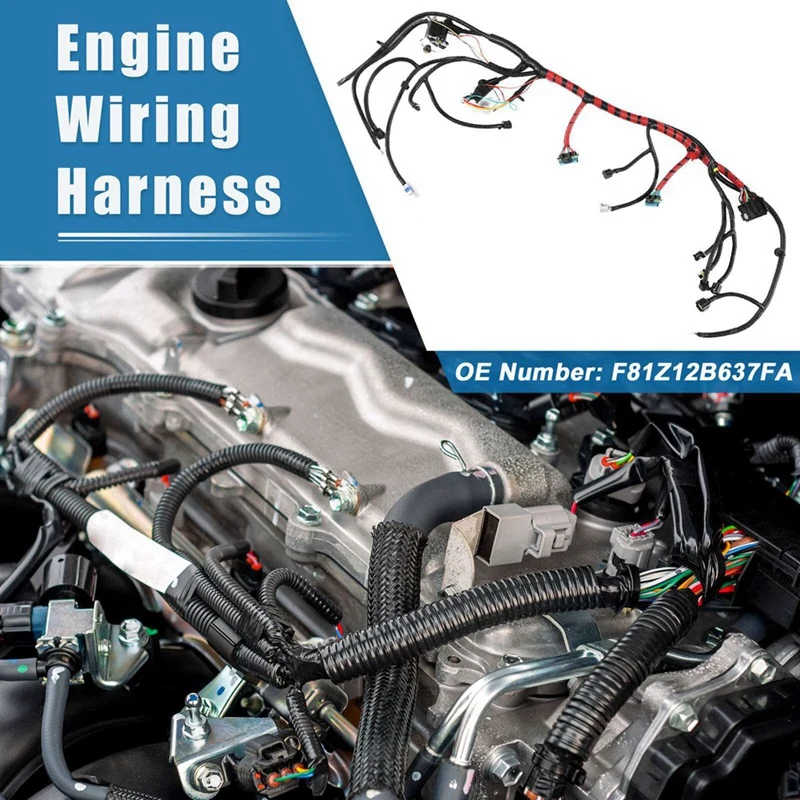 Жгут проводов автомобильного двигателя как показано автомобильные аксессуары