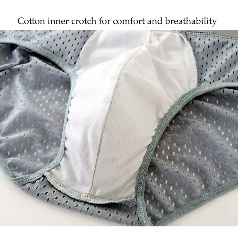 5PCS/Lot 6XL Mesh Mens Briefs Mens Underwear Sexy Men Underwear Men Bikini Men Briefs Men Panties for Men Man Sexy Underwear