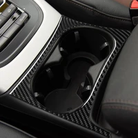 water cup panel trim carbon fiber pattern car central control decorative sticker interior accessories compatible for q5 8r sq5