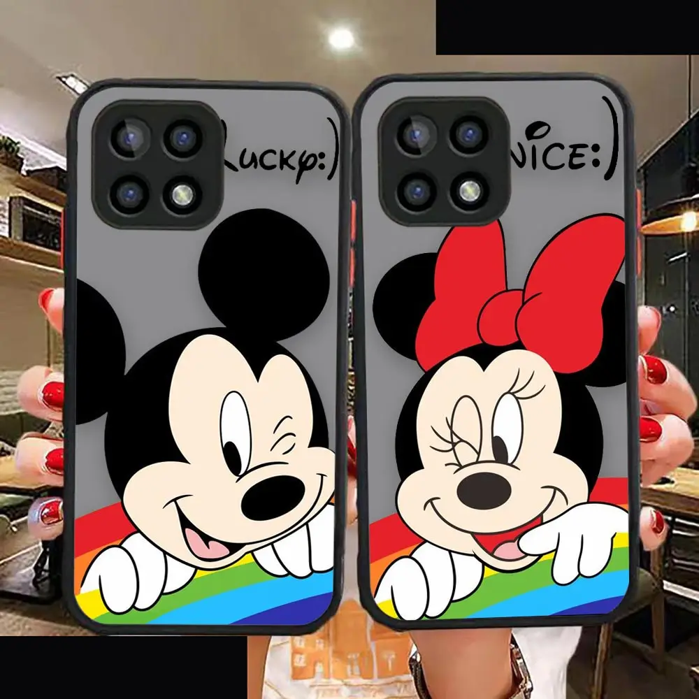 

Cute Mickey Mickey Mouse Matte Case For OPPO A15 A16 A76 A54 A55 A73 Funda A74 A92 A93 A94 ACE2 FINDX3 R15 PRO Phone Case Para