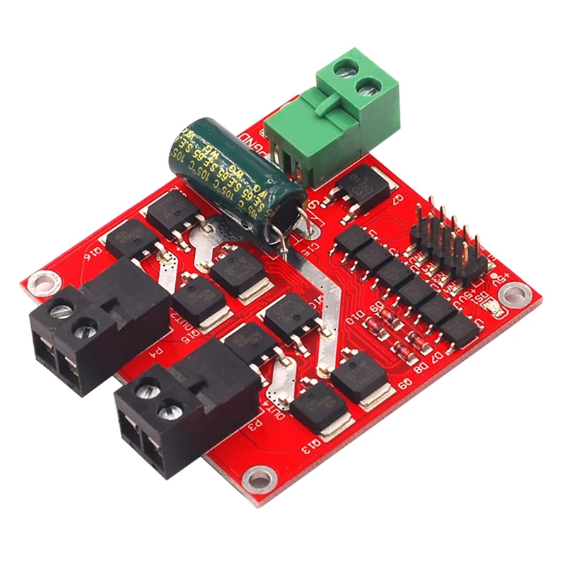 

Motor Drive Module 12/24V/7A160W Dual DC Motor Drive Board Module H Bridge L298 Logic