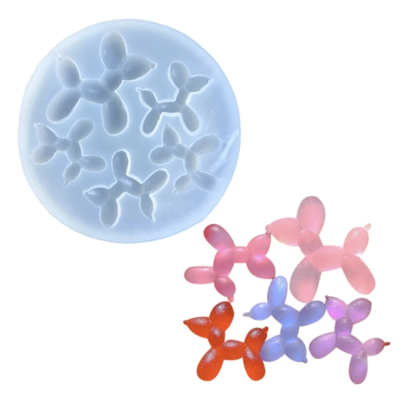 

3D Pendant Keychain Silicone Molds for Resin Casting,Balloon Dog Resin Mold for DIY Jewelry Making Art Decorations