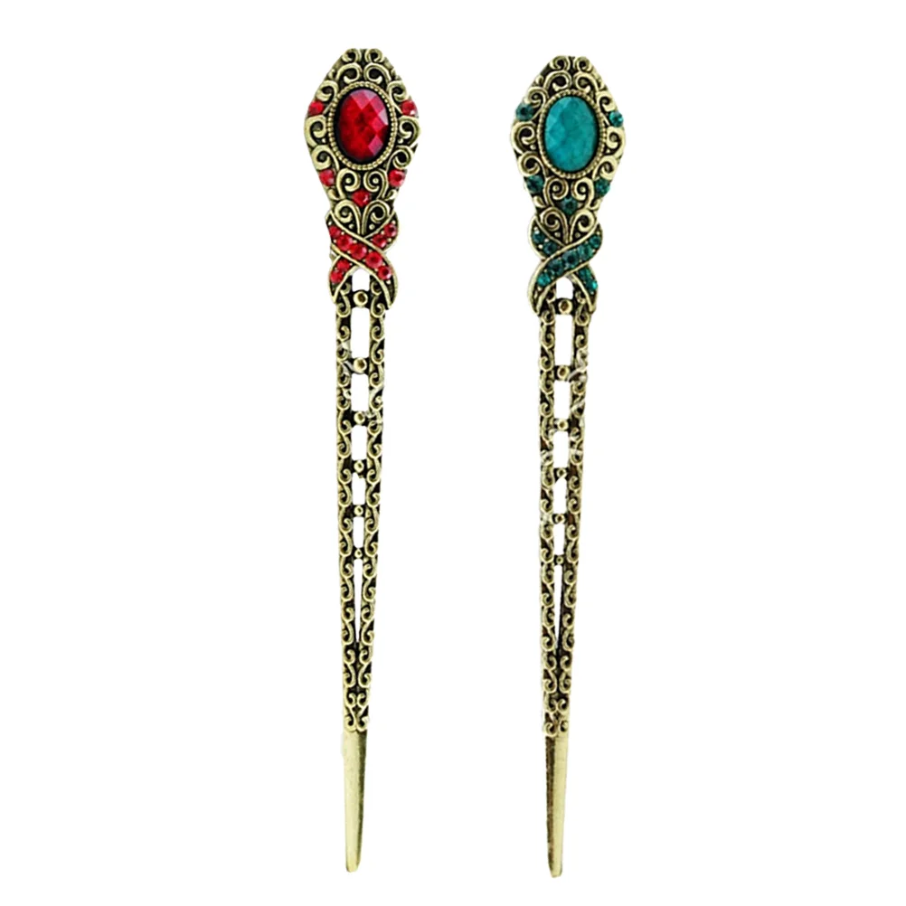 

2pcs Hair Sticks Gorgeous Vintage Chinese Hair Accessories Hair Chopsticks Chinese Hair Chopsticks Buns Hair Sticks