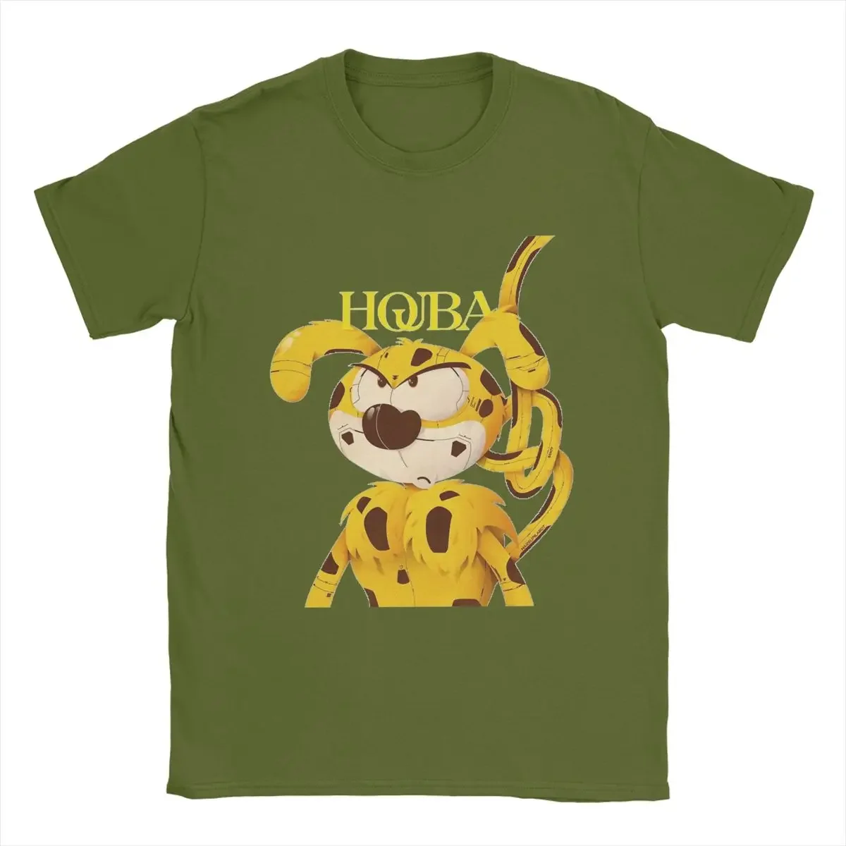 Фото Мужские футболки Marsupilami Houba, новинка, футболка с коротким рукавом и круглым вырезом, футболка из 100% хлопка, идея для подарка, топы, Новое поступление 2024 №4