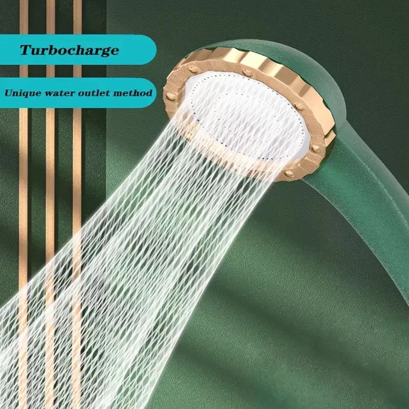 

Ji New High-Pressure Handheld Shower Head Bathroom Pressurized Massage Shower Pressure Spray Nozzle Bathroom Accessories