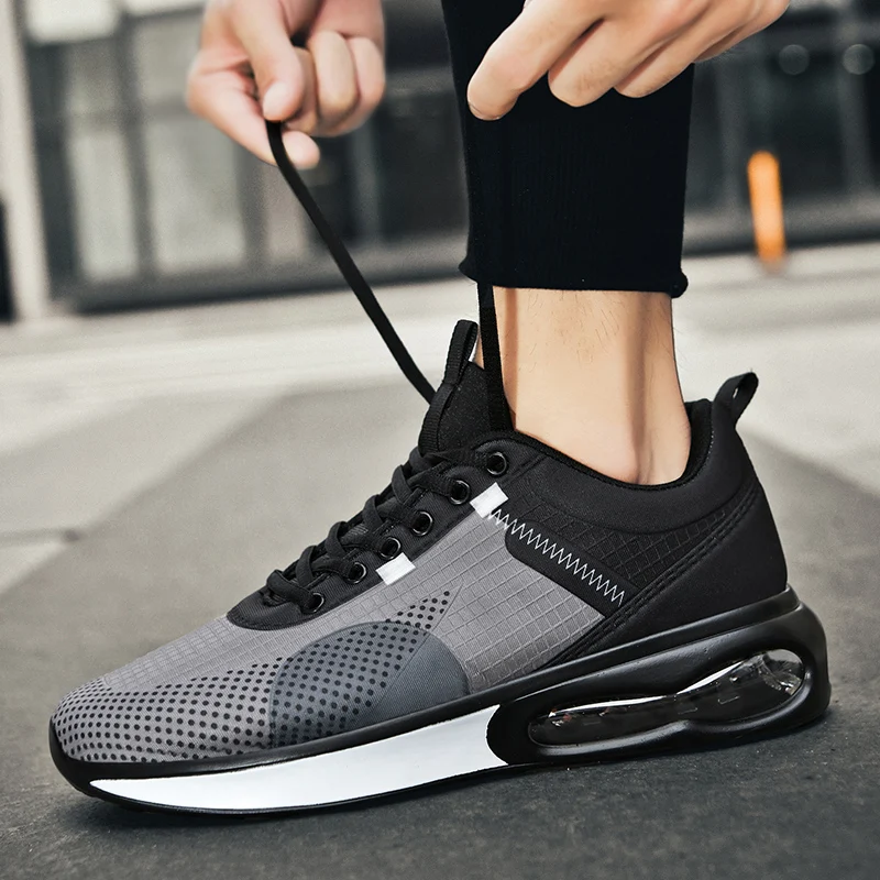 Mens Sports Shoes Male Fashion Cushioning Trainers Sneakers Breathable Race Running Shoes