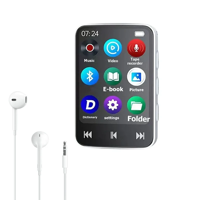 Фото Портативный MP3-плеер с Bluetooth 5.0, 1,8-дюймовым экраном, поддержкой видео MP4, функцией записи и чтения электронных книг для студентов №1