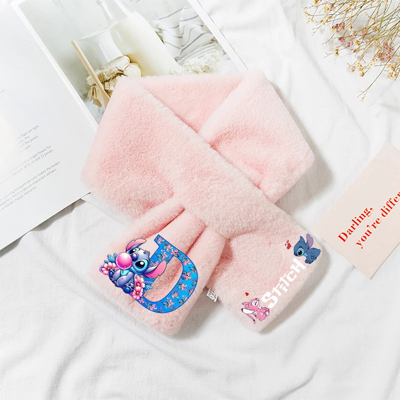 Стежка Дисней мультфильм письмо для девочек детский плюшевый шарф аниме шейный