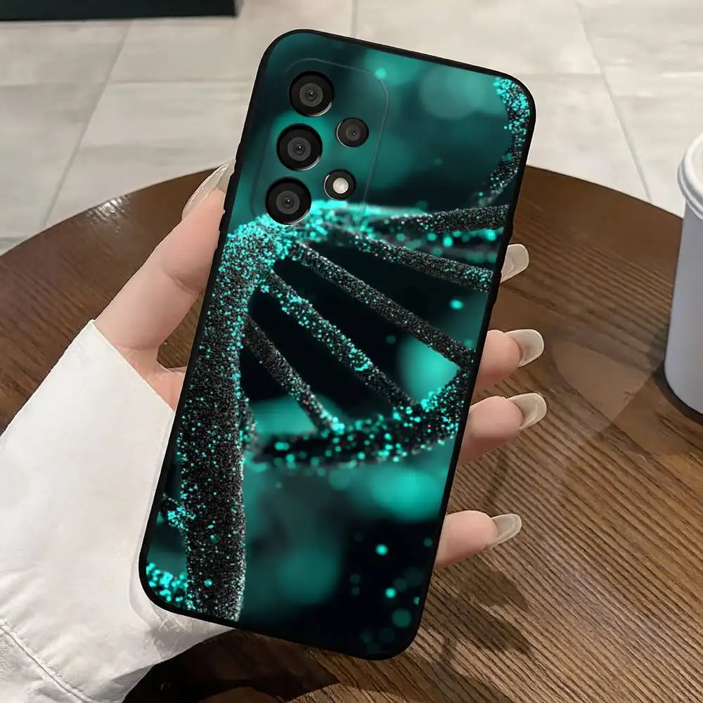 Фото Чехол для телефона с дизайном двойной спирали ДНК для Samsung Galaxy S25 S24 S23 S22 S21 S20 S10 S10E Ultra Plus FE Note 20 Ultra, черный №2