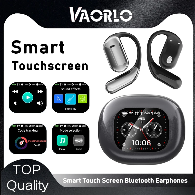 Q16 Pro ЖК-сенсорный экран OWS наушники с открытым ушным крючком Aurculares Inalambricos BT V5.4