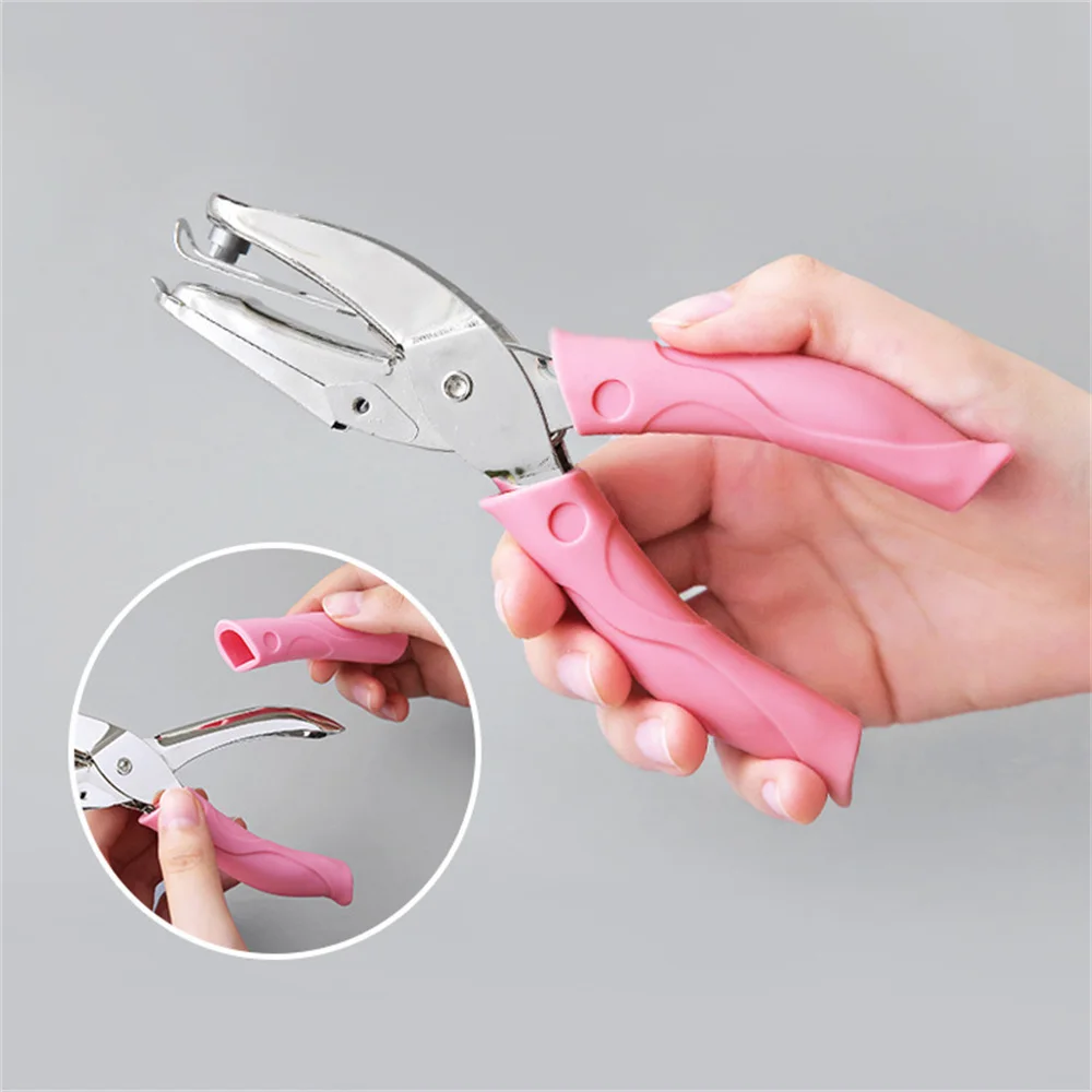 

1pc Kawaii Punch Round Corner Paper Cutter Binding Ring Hole Puncher Scrapbooking Tools Stationery Cutter Craft Supplies