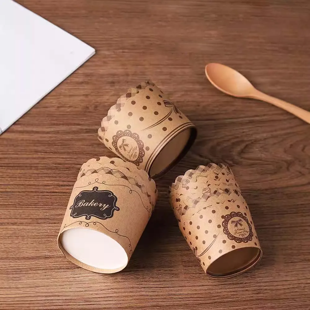 50 шт./партия бумажные формы для маффинов и кексов