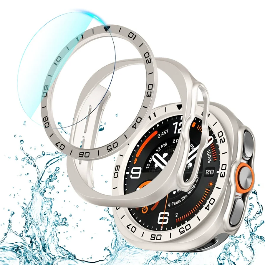 Фото Чехол для Samsung Galaxy Watch Ultra 2 47 мм + защитная пленка из закаленного стекла + защитное кольцо из поликарбоната для Galaxy Ultra 2, аксессуар №5